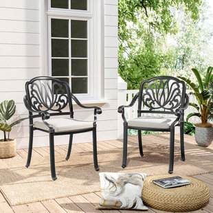 Cast aluminum deals swivel patio chairs